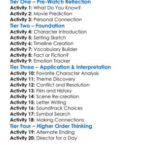 The War Boy 1985 Worksheet Activity Booklet