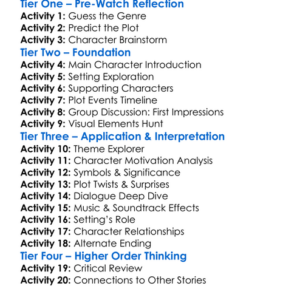 The Watchers 2024 Worksheet Activity Booklet