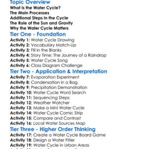 The Water Cycle Worksheet Activity Booklet