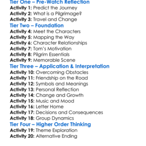 The Way 2010 Worksheet Activity Booklet