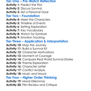 The Way Back 2010 Worksheet Activity Booklet