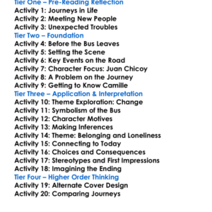 The Wayward Bus John Steinbeck Worksheet Activity Booklet