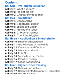 The Wiggles Space Dancing 2003 Video Special Worksheet Activity Booklet