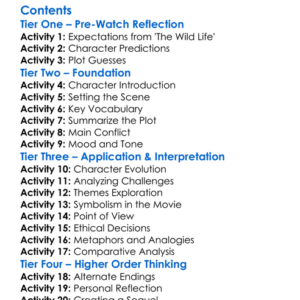 The Wild Life 2016 Alt Title Robinson Crusoe Worksheet Activity Booklet