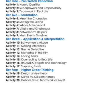 The Wild World Of Batwoman 1966 Worksheet Activity Booklet