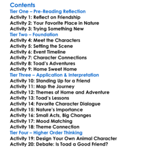 The Wind In The Willows Kenneth Grahame Worksheet Activity Booklet