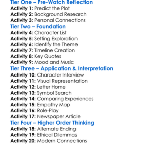 The Windermere Children 2020 Worksheet Activity Booklet