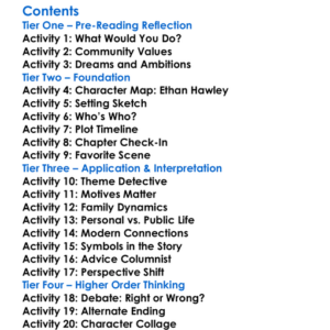 The Winter Of Our Discontent John Steinbeck Worksheet Activity Booklet