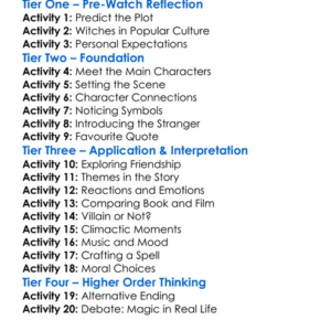 The Witches Of Eastwick 1992 Worksheet Activity Booklet