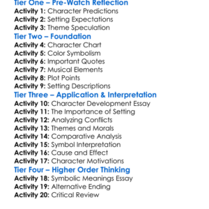 The Wizard Of Oz 1939 Worksheet Activity Booklet