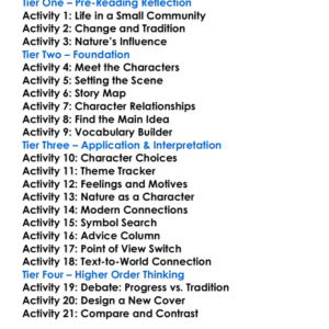 The Woodlanders Thomas Hardy Worksheet Activity Booklet