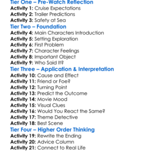 The Wrong Cruise 2018 Worksheet Activity Booklet