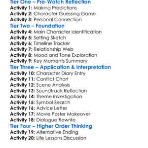 The Year Between 2023 Worksheet Activity Booklet