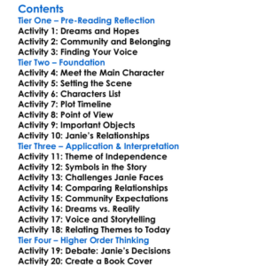 Their Eyes Were Watching God Zora Neale Hurston Worksheet Activity Booklet