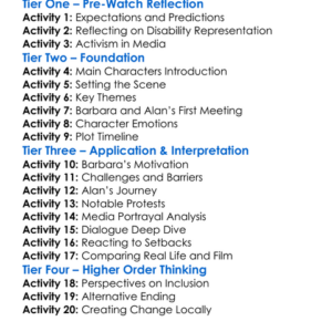 Then Barbara Met Alan 2022 Worksheet Activity Booklet