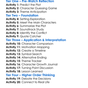 These Men For Everybody 2022 Worksheet Activity Booklet