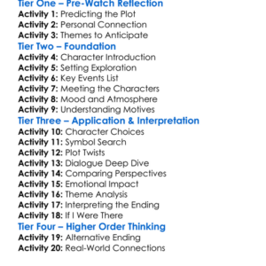 Things Change 1988 Worksheet Activity Booklet