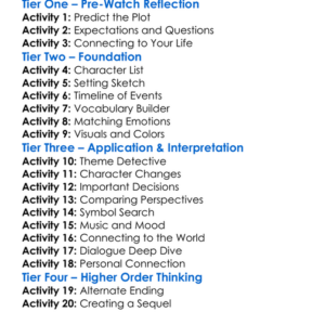 Things Will Be Different 2024 Worksheet Activity Booklet