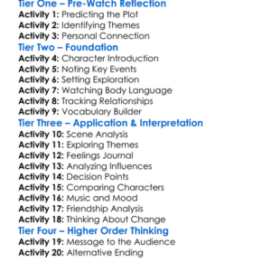 Thirteen 2003 Worksheet Activity Booklet