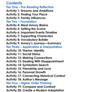 This Side Of Paradise F Scott Fitzgerald Worksheet Activity Booklet