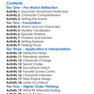 Thomas  Friends The Mystery Of Lookout Mountain 2022 Worksheet Activity Booklet