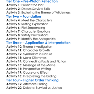 Those Who Wish Me Dead 2021 Worksheet Activity Booklet