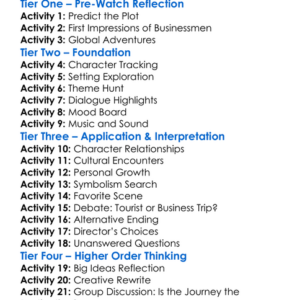 Three Businessmen 1998 Worksheet Activity Booklet
