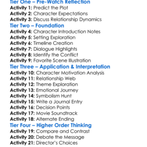 Three Night Stand 2014 Worksheet Activity Booklet