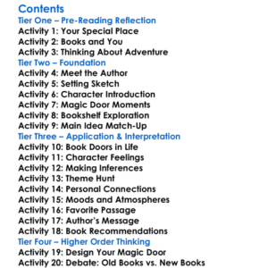 Through The Magic Door Arthur Conan Doyle Worksheet Activity Booklet