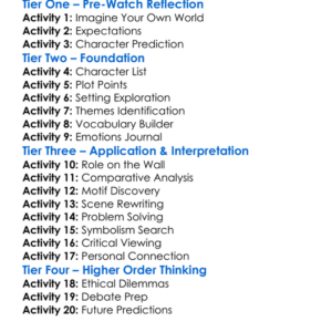 Thumbelina 1994 Worksheet Activity Booklet