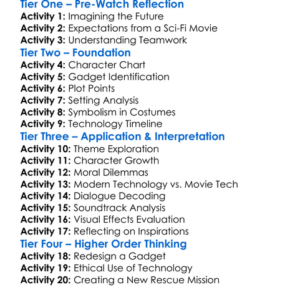 Thunderbirds 2004 Live-Action Worksheet Activity Booklet