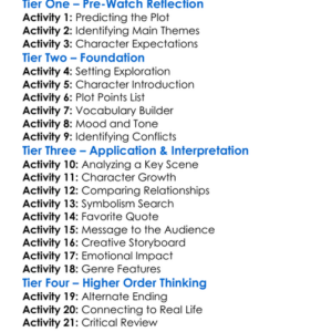 Tin Soldier 2025 Worksheet Activity Booklet