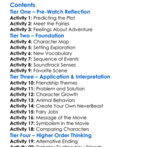 Tinker Bell And The Legend Of The Neverbeast 2014 Worksheet Activity Booklet