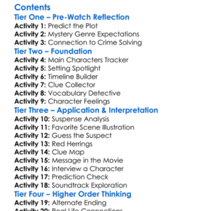 Tipline Mysteries Dial 1 For Murder 2024 Worksheet Activity Booklet