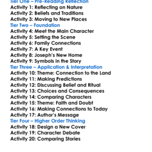 To A God Unknown John Steinbeck Worksheet Activity Booklet