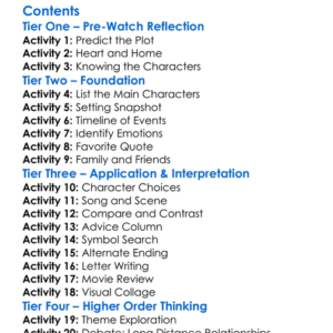 To All The Boys Always And Forever 2021 Worksheet Activity Booklet