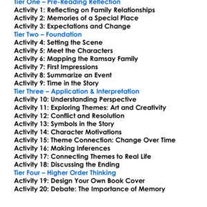 To The Lighthouse Virginia Woolf Worksheet Activity Booklet