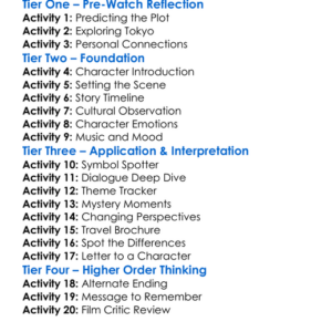 Tokyo Project 2017 Worksheet Activity Booklet