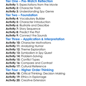 Tom And Jerry Spy Quest 2015 Worksheet Activity Booklet