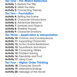 Tomb Raider 2018 Worksheet Activity Booklet