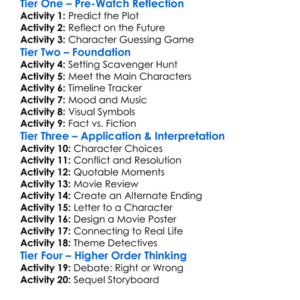 Tomorrows Shadows 2016 Worksheet Activity Booklet