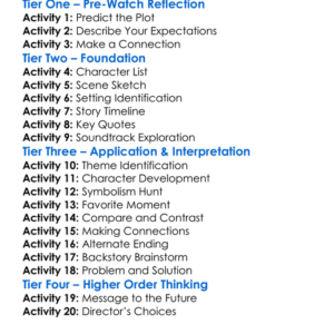 Torch Song 2025 Worksheet Activity Booklet