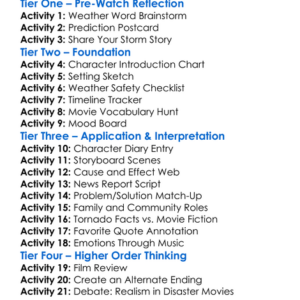 Tornado Valley 2009 Worksheet Activity Booklet