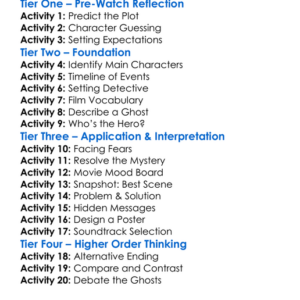 Tower Of Terror 1999 Worksheet Activity Booklet