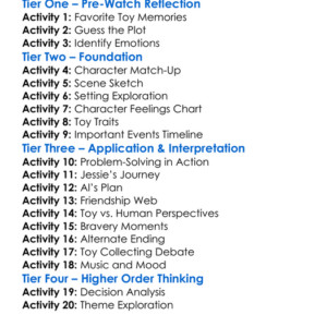 Toy Story 2 Worksheet Activity Booklet