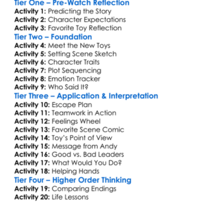 Toy Story 3 Worksheet Activity Booklet