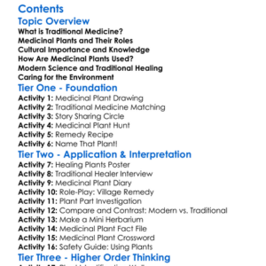 Traditional Medicine And Medicinal Plants Worksheet Activity Booklet