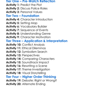 Training Day 2001 Worksheet Activity Booklet