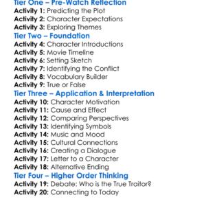 Traitor 2008 Worksheet Activity Booklet