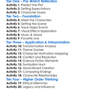 Transformations 1988 Worksheet Activity Booklet